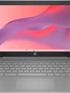 HP Gray Chromebook Laptop with Slim Keyboard